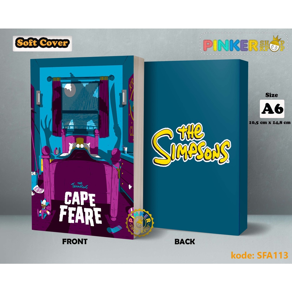 

(SFA113) Pocket Note Anime Cute hype The Simpsons Softcover