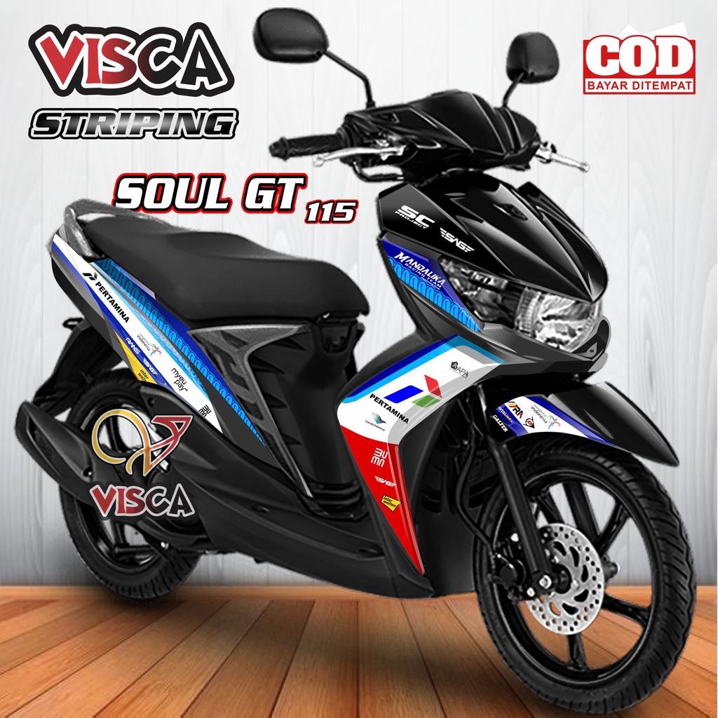 Striping Soul GT 115 - Stiker Sticker Striping Variasi Lis Yamaha Soul GT 115 - Striping Hologram So
