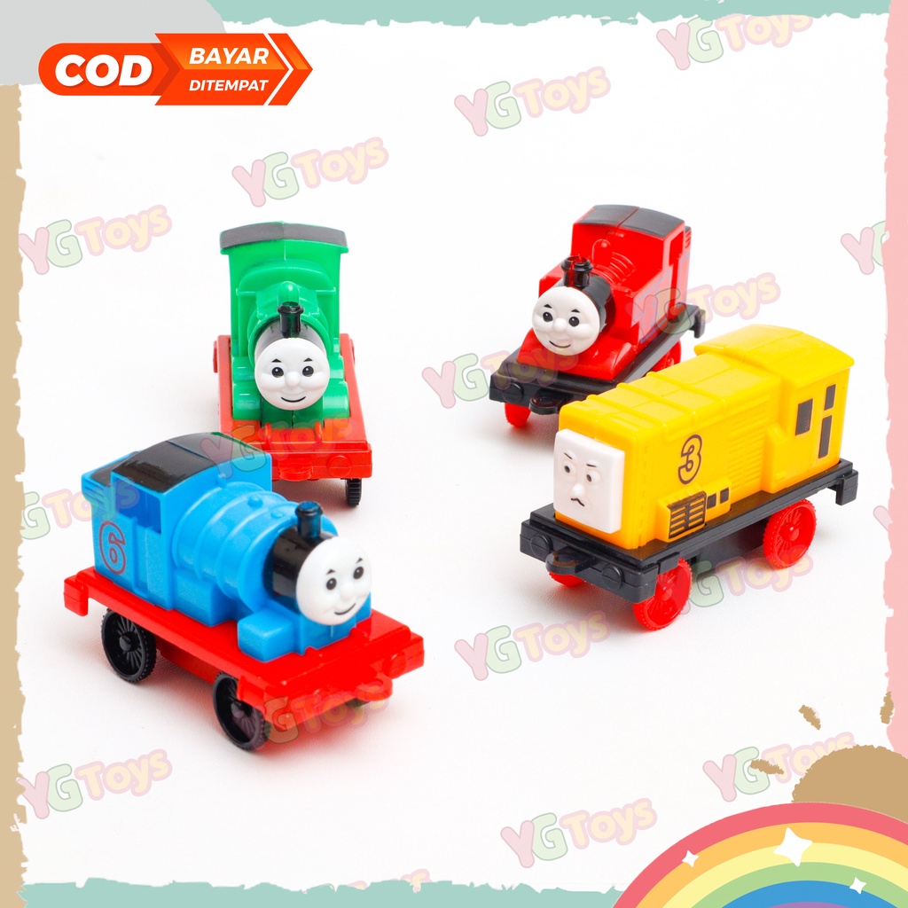 YGtoys Mainan Kereta Mobil Mobilan Friends Set isi 4 Pcs Mainan Anak Laki Laki Kereta Api Set