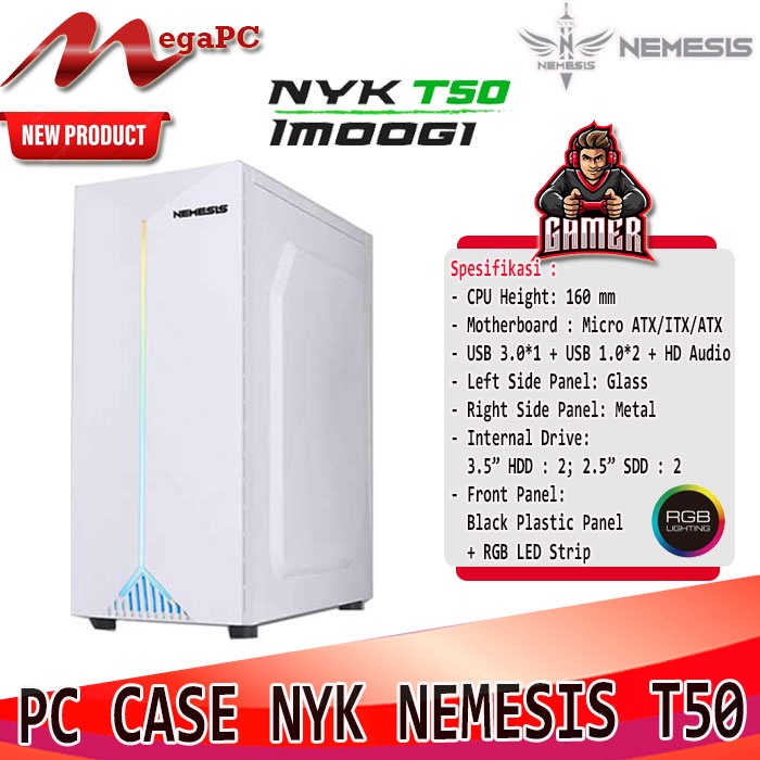 PC CASE GAMING / Cassing T50 Imoogi NYK Nemesis Baru