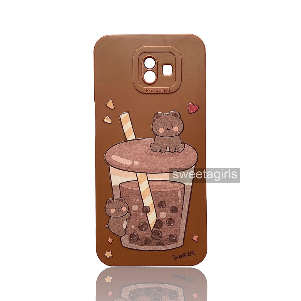 Casing Silikon Lucu untuk Samsung Galaxy J6 Plus - Model Pro Cam - Casing peach Case Gemoy - Bisa Bayar ditempat - sweetacase.id - Case Cubit Lucu - Karakter -  Softcase - Case Gemoy - Kesing - Aesthetic - Boneka 3D
