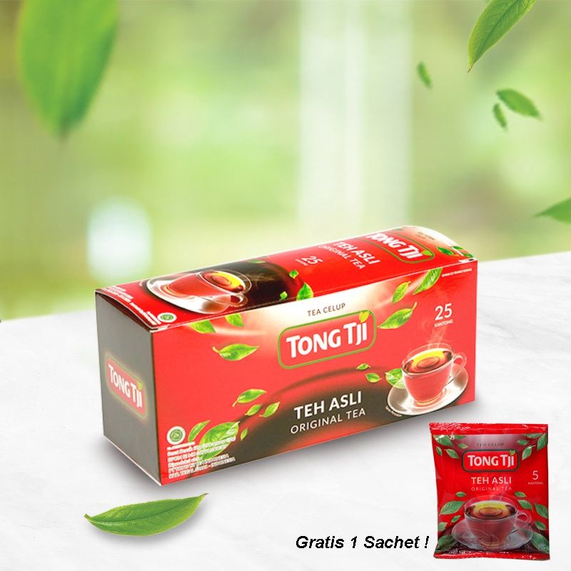 Tong Tji Teh celup Melati /Jasmine tea isi 25 dan original isi 25