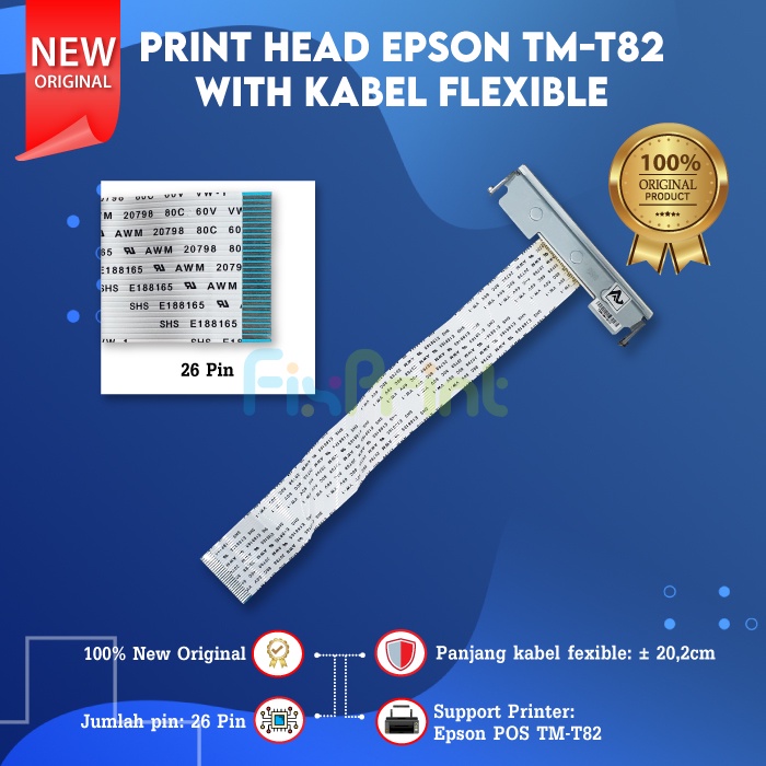 Printhead TMT82 TMT 82 TM T82 New Original With Kabel Flexible