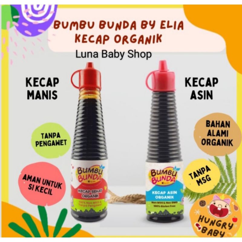 

Bumbu Bunda Kecap Manis dan Kecap Asin Organik 140ml