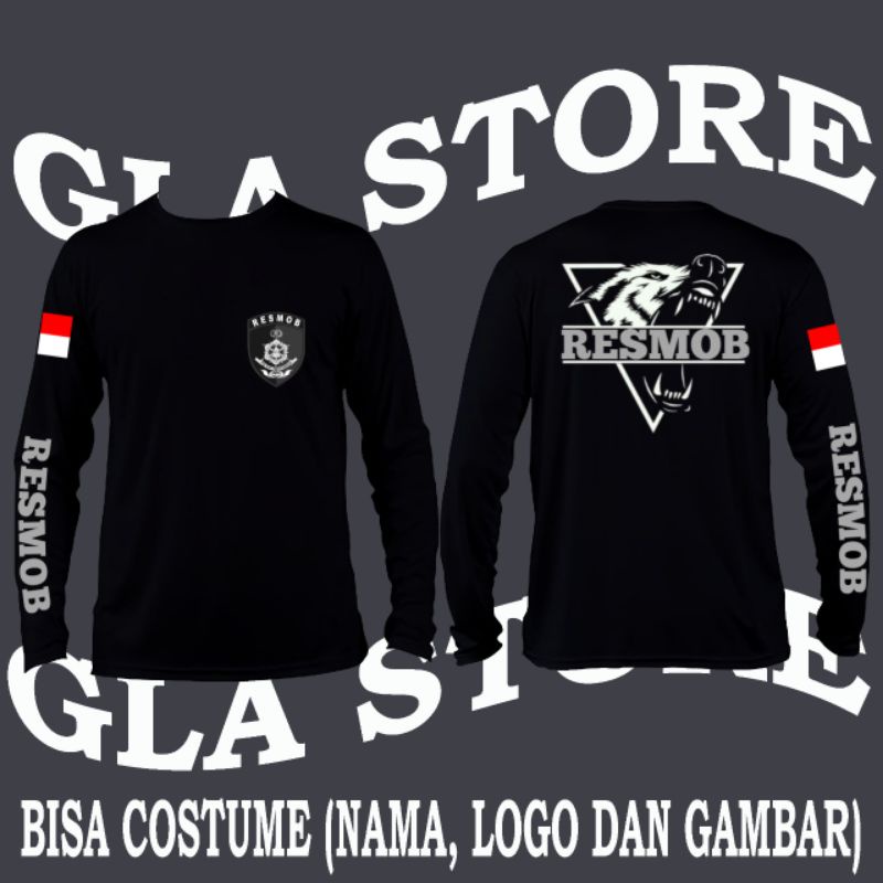 KAOS POLISI RESMOB | KAOS RESMOB TANGAN PANJANG