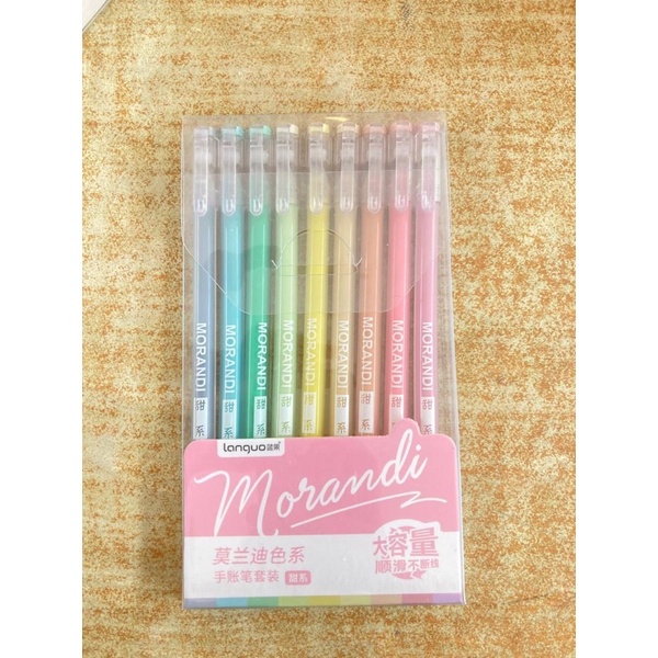 

SET - Pen Morandi Real Color Pen Gel Morandi 0.5mm Pulpen Warna Warni