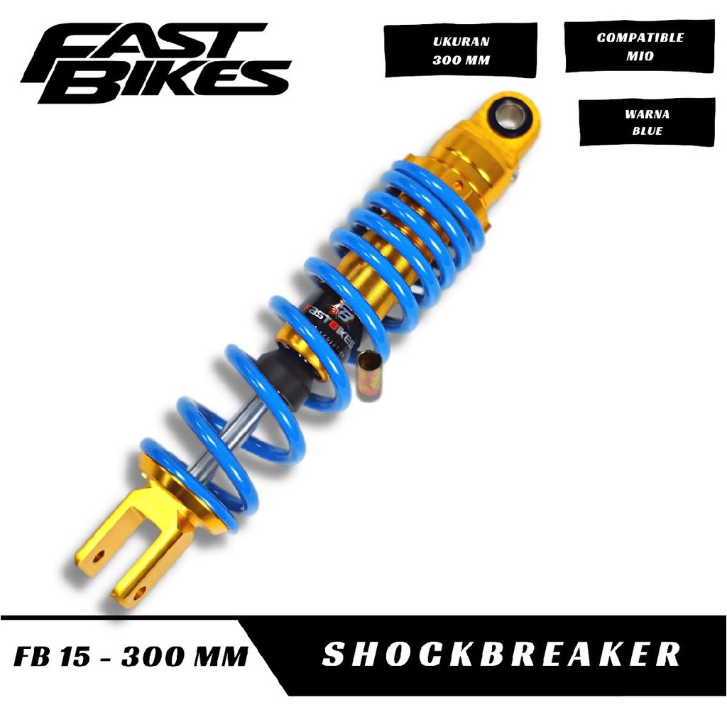 Shockbreaker Belakang Matic Fast Bikes Z-Series 300MM Beat Vario Scoopy Spacy mio xeon fino genio