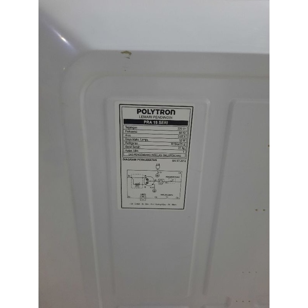 Kulkas 1 Pintu Polytron PRA 18MT