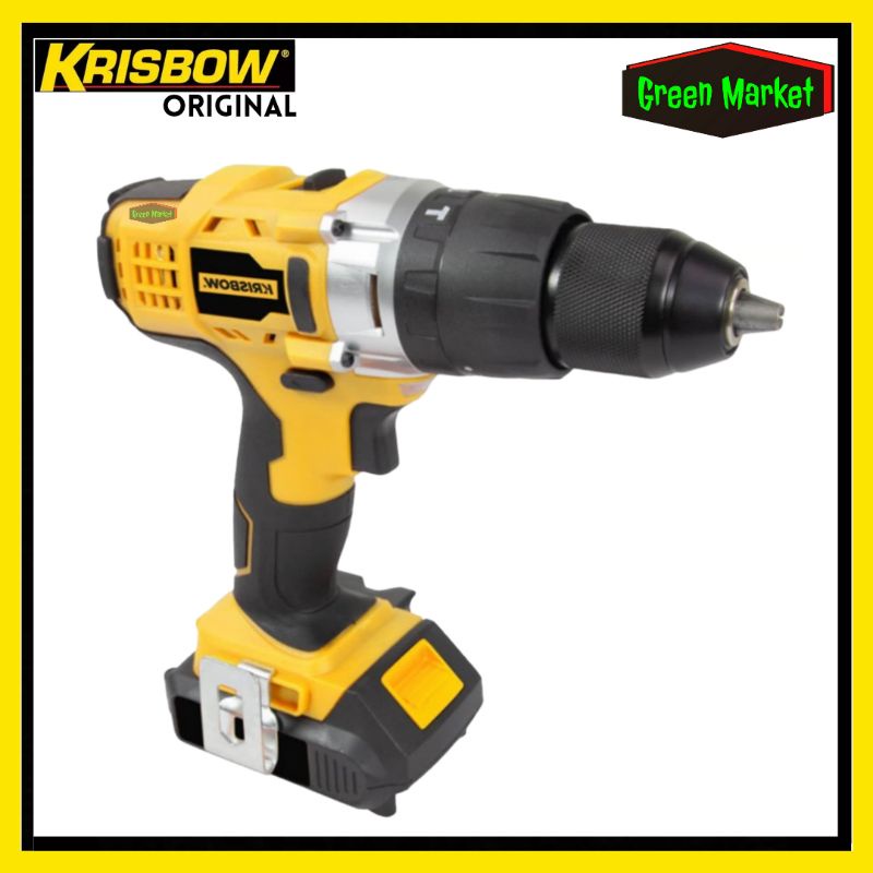 Krisbow Mesin Bor Cordless 18 Volt Li-ion || Bor Cordless Krisbow || Bor Baterai Krisbow