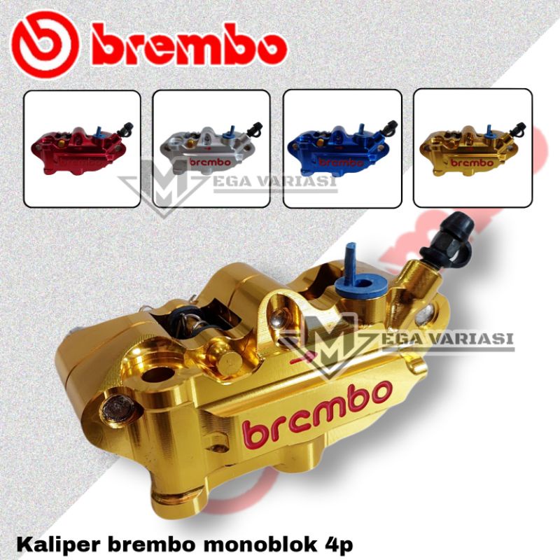 KALIPER MASTER REM 4P KALIPER MONOBLOK 4P BREMB CNC COCOK UNTUK SEMUA JENIS MOTOR MIO BEAT SCOOPY FINO GENIO NMAX PCX AEROX VARIO DLL