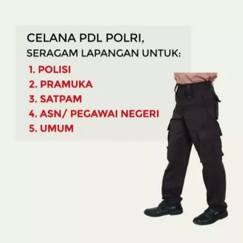 Bawahan Celana Satpam Security PDL PDH Securiti satpam celana satpam pdl pdh coklat  tua security celana kemanan bahan tebal Cod