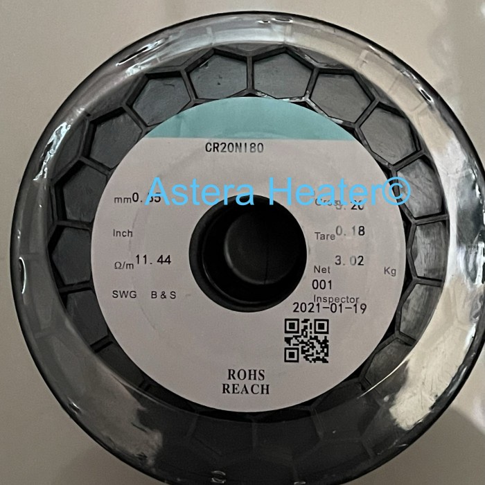 {AbdiStore} Niklin Nikrom Jerman - NiCr 80/20 - AWG 27 - 1KG Berkualitas