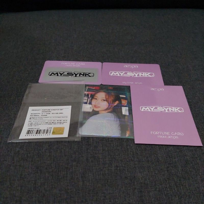 Aespa Fortune Scratch Set ( Random ) Giselle Official Photocard