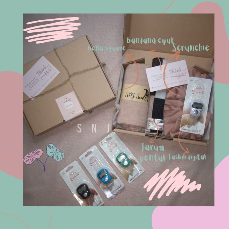 HAMPERS HIJAB TERMURAH / GIFT BOX HIJAB / PAKET HAMPERS HIJAB