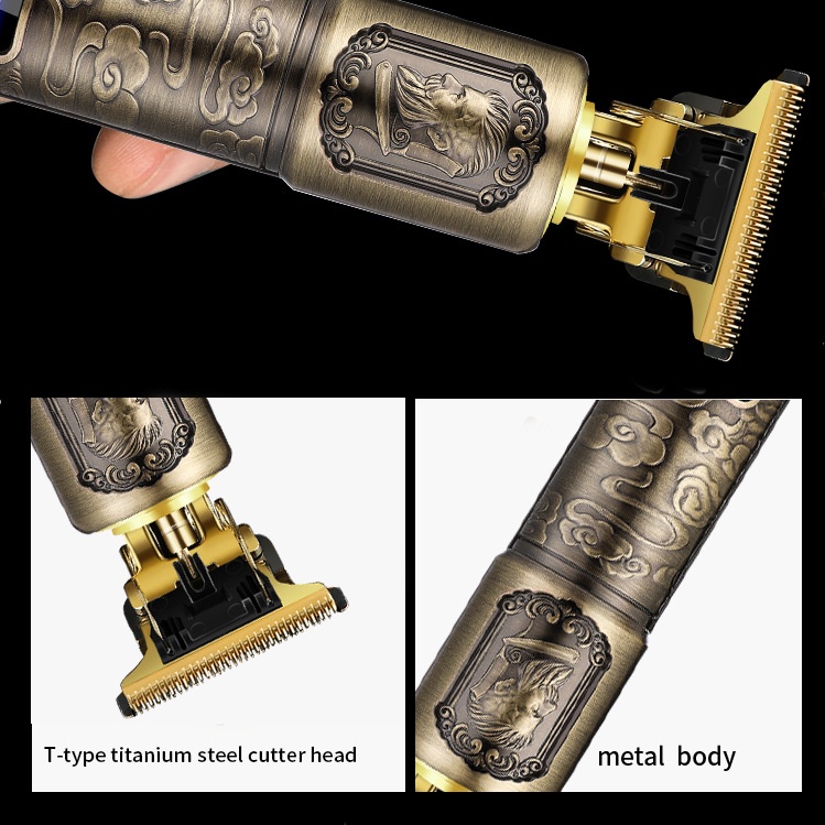 kekuatan tinggi professional hair clipper for men/Peraturan kecepatan tiga gear/LCD Besar/Alat Cukur Rambut Elektrik