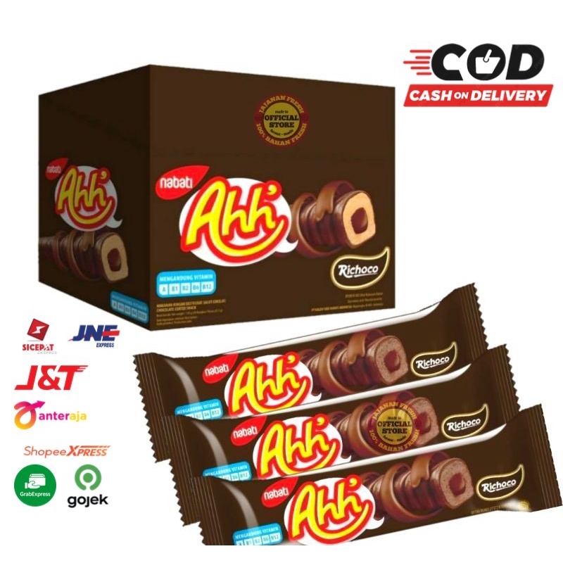 ( JSO ) Nabati AHH Richeese Richoco Box All Varian Rasa Ahh Coklat Ahh Keju Triple Cheese Snack Cemilan Anak Snack Dewasa