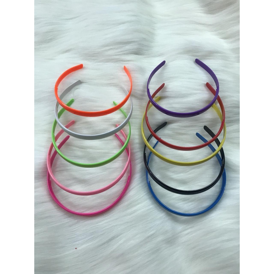 SerbaGrosirMurah Bando Plastik Polos Bandana Warna Warni Bando Bahan Plastik