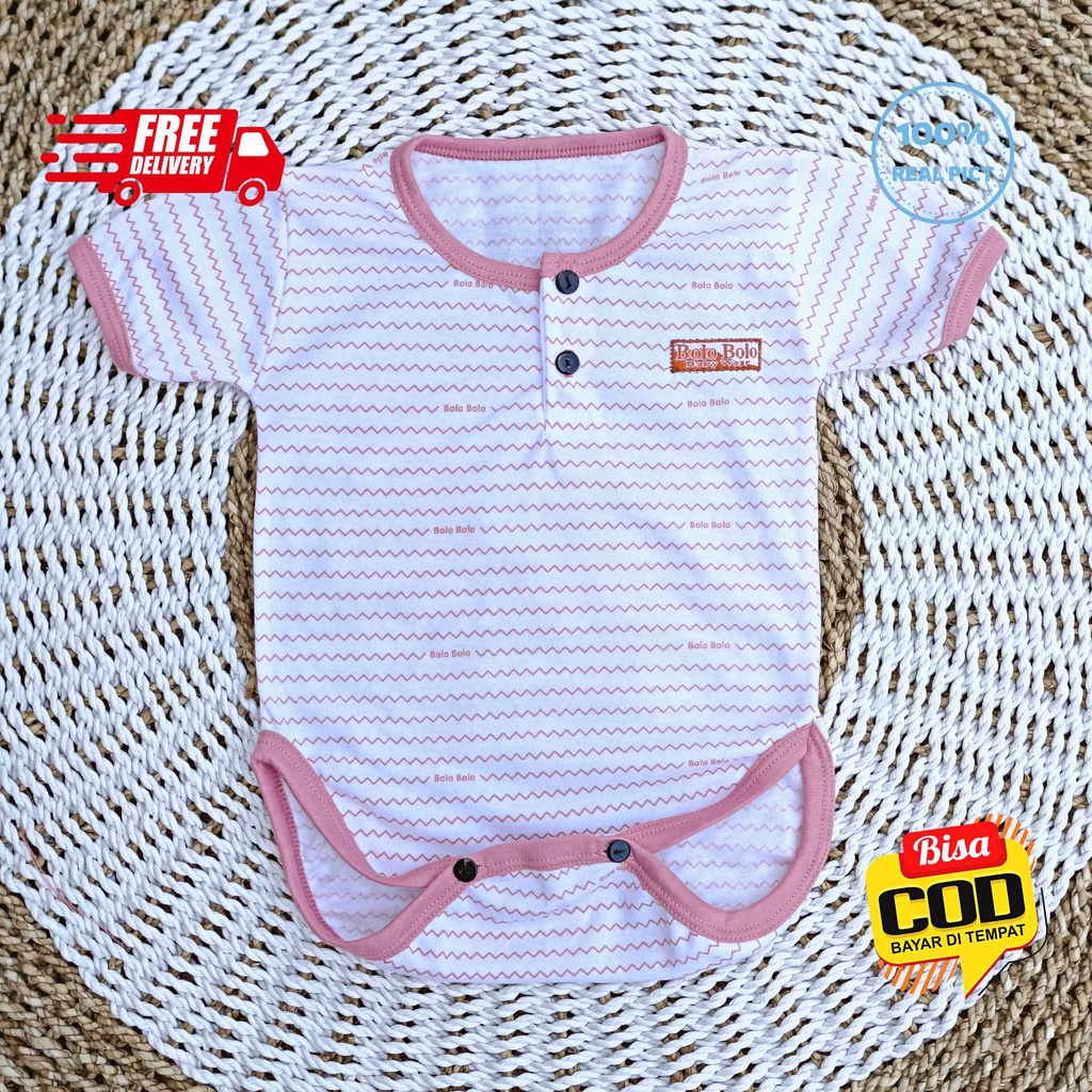 SALE 7.7 Serian Dusty - 3 pcs Jumper Bayi PINK DUSTY SERIES 0 sd 6 Bulan merk SNI Bolo - Bolo