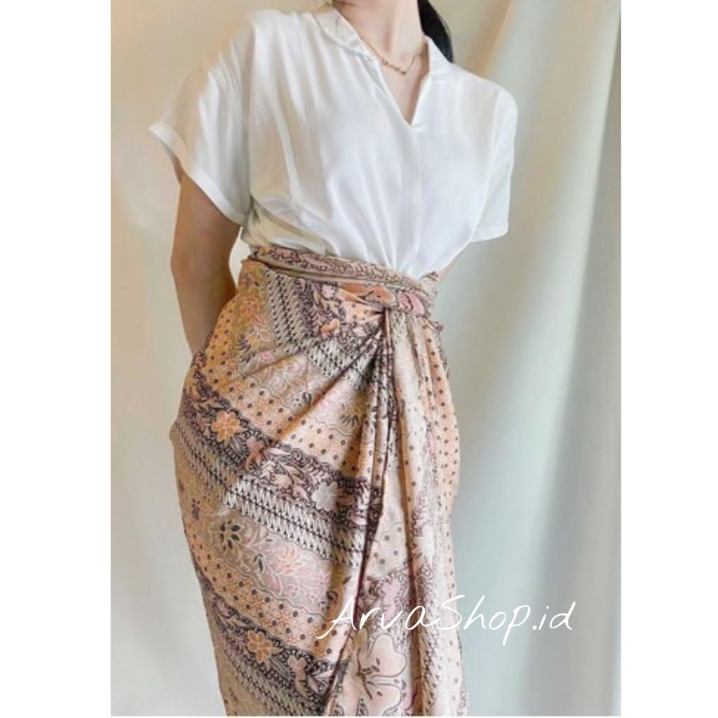 Rok Lilit Batik Bawahan Kebaya Modern Rok Serut Batik