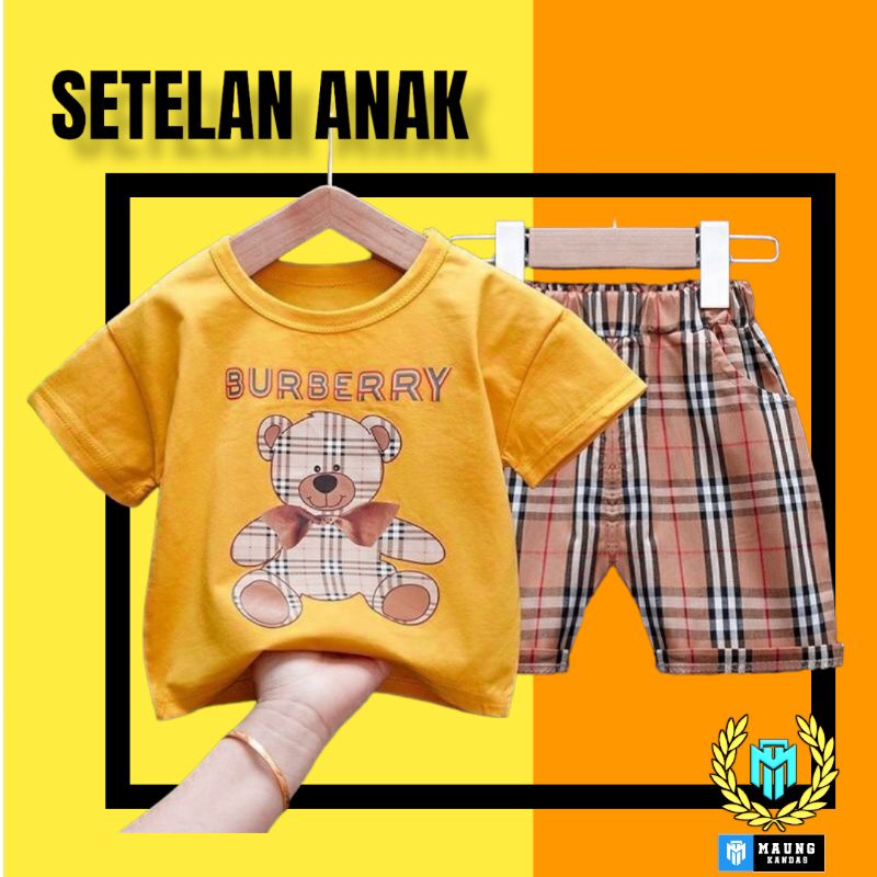 Set Kaos Anak 1-5 Tahun Setelan Baju Anak