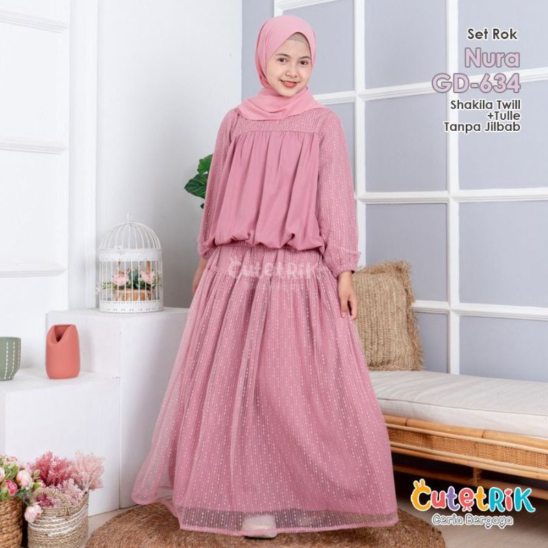 setelan Rok anak dewasa cutetrik