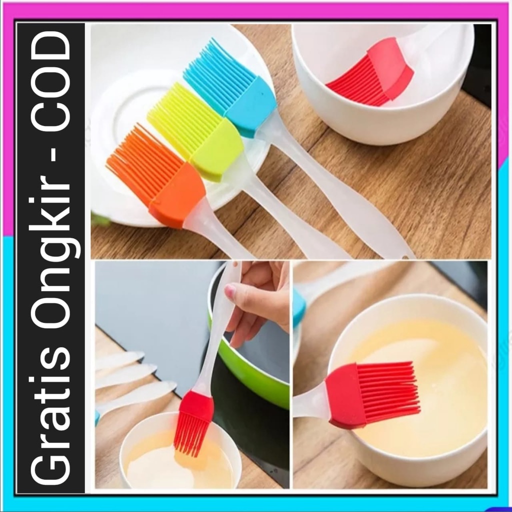 Kuas Silikon Oles Kue Roti Barbeque BBQ Silicone Brush