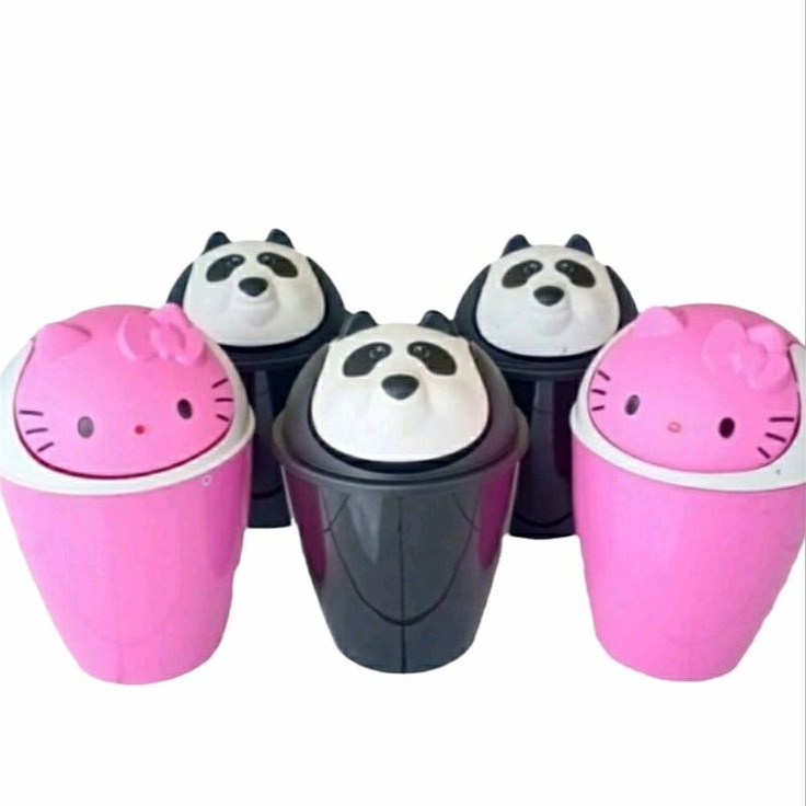 TEMPAT SAMPAH KARTUN LUCU HELLO KITTY PANDA