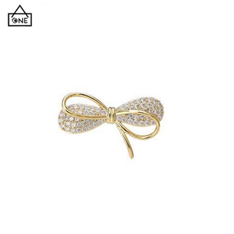 COD❤️Brooch Bros hijab bros cantik Bros Mutiara bros Kupu bros lucu Bros Wanita Korean Fashion Style Butterfly Brooches Gold Color Pearl Brooch Pins Pakaian Aksesoris-A.one