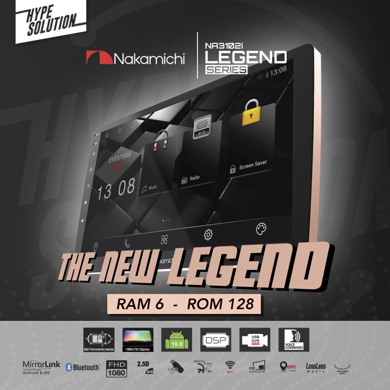 Head Unit Nakamichi LEGEND NA3102i RAM 6/128 GB Android