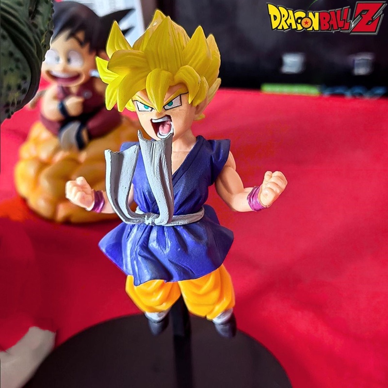 Mainan Action Figure Model Anime Dragon Ball Goku Super Saiyan Ukuran 16cm Untuk Koleksi Anak