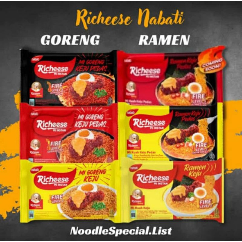 

mie richeese nabati all varian level