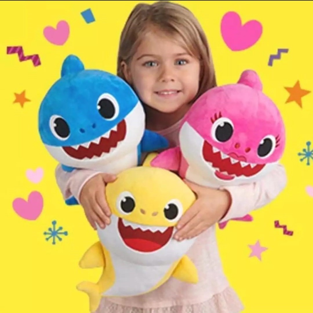 Mainan Boneka Baby Shark Pinkfong Tinggi 30 cm / Boneka / Boneka Lucu / Bonek