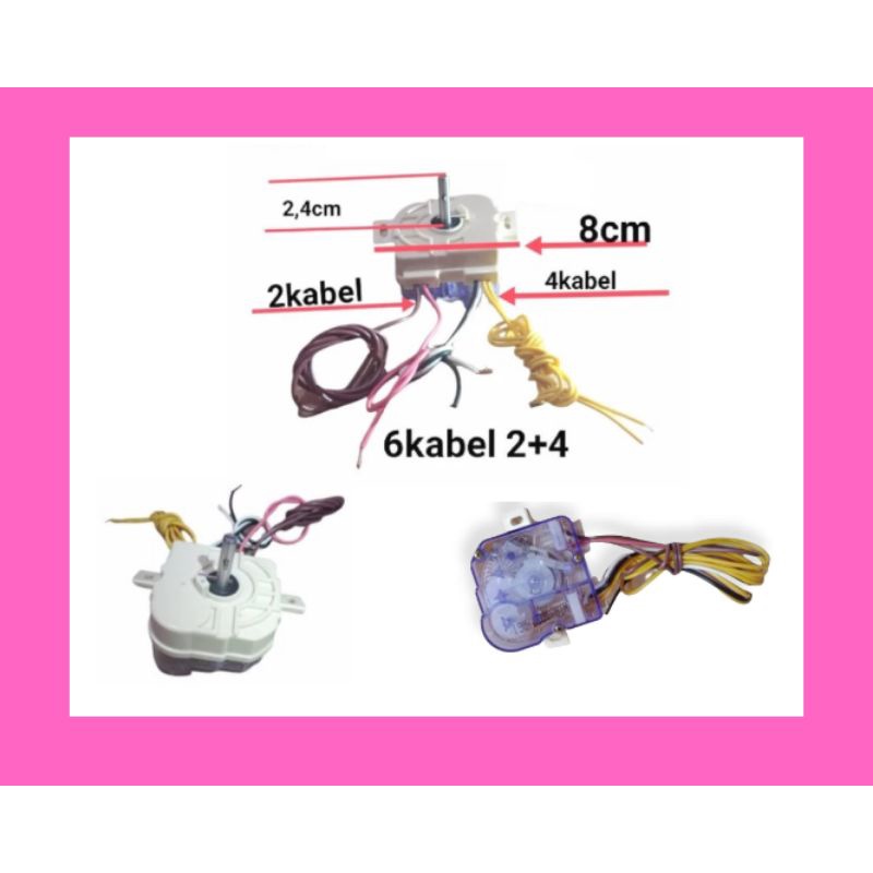 Timer 6 kabel dudukan miring mesin cuci 2 tabung Toshiba