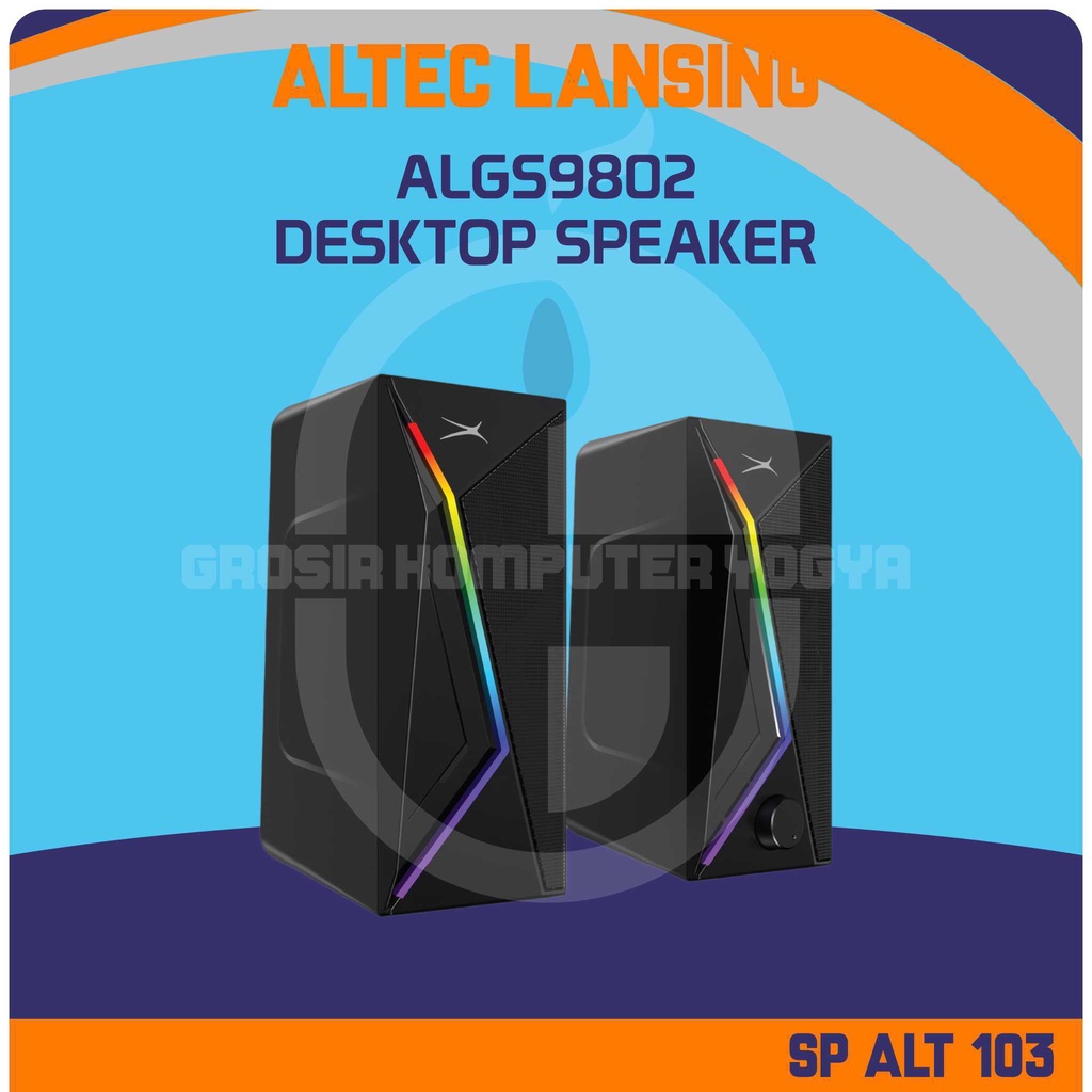 Altec Lansing ALGS9802 RGB Powerful Sound Stereo 2.0 Desktop Speaker