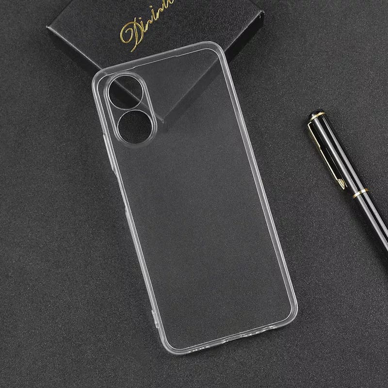 PROMO Paket 2IN1 Casing For OPPO A17 SoftCase Clear Free Tempered Glass Layar FIDS STOR