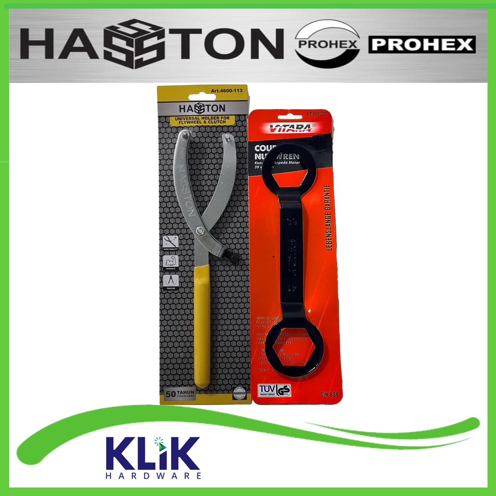 Hasston Paket Kunci Treker CVT Matic + Tahanan Mur Kopling 39 x 41 Nmax Aerox Lexi PCX ADV Xmax