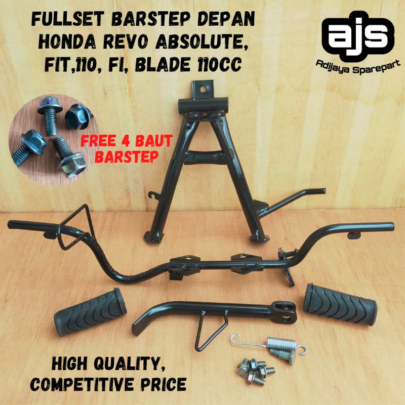 Paket Full Set Besi Barstep Bastep Pijakan Injakan Footstep Postep Pustep Depan Standart Standar Jag