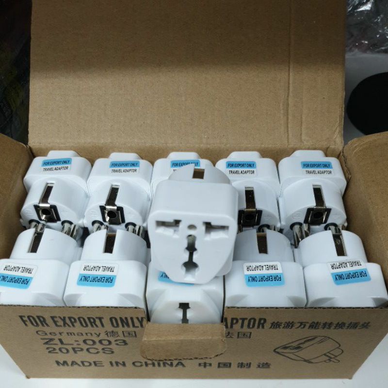 ADAPTOR SAMBONGAN CHARGER GEPENG TRAVEL ADAPTOR