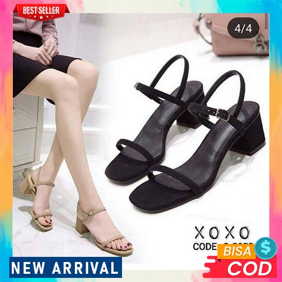 Terbagus.. Glarisamoda Eve Sandal Heels 3Cm Glarisamoda / Sandal Tali / Heels Tali Heels Highheels H