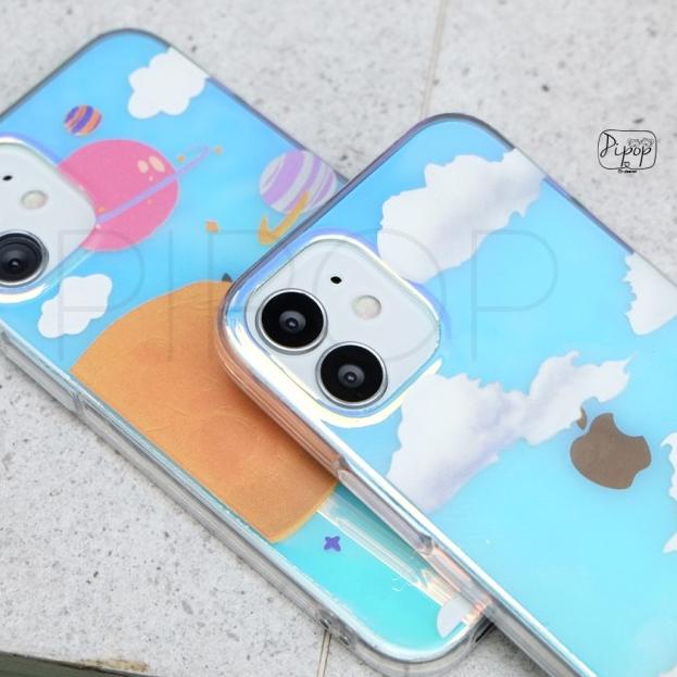 HOLO SPACE CASE iPhone 6 7 8 Plus X XS MAX XR 11 12 PRO MAX MINI - HLS CLOUD, iPhone 6/6s