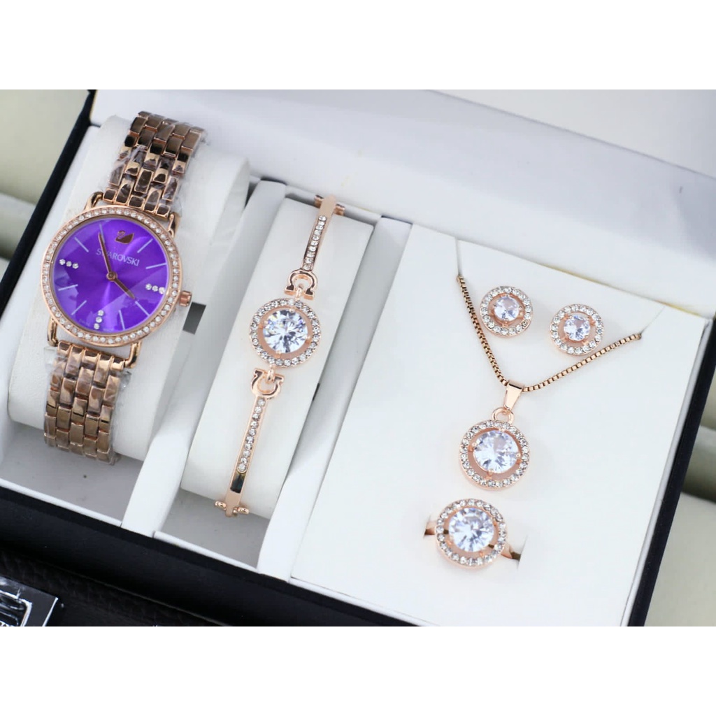 [PAKET KADO JAM GELANG KALUNG] Jam Tangan Casual Wanita /Harga set