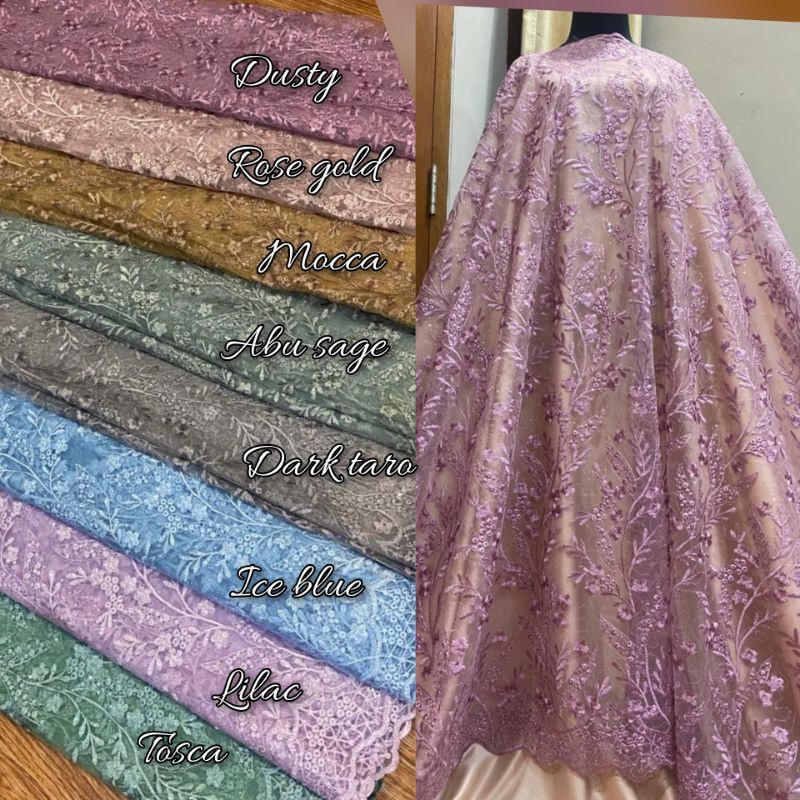 BAHAN Tile Korea Elie Saab./ Kebaya./ Tile akar mutiara