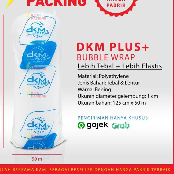 

Buble Wrap Bening Biru Murah Premium 125CM x 50M (OJOL)