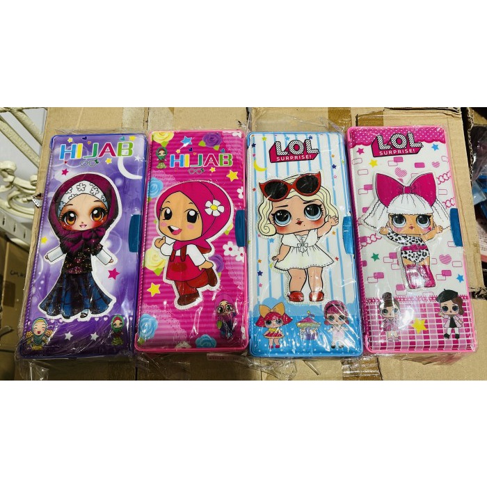 

pencil case magnet motif hijab / lol timbul kode 778 satuan OLS76