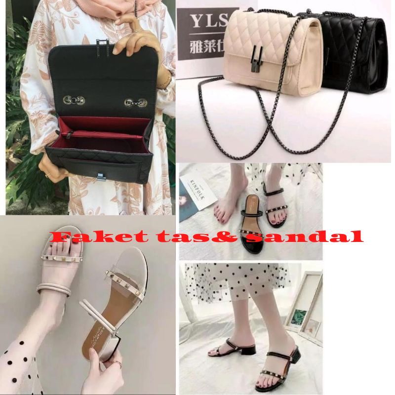 paket TAS dan sandal kekinian