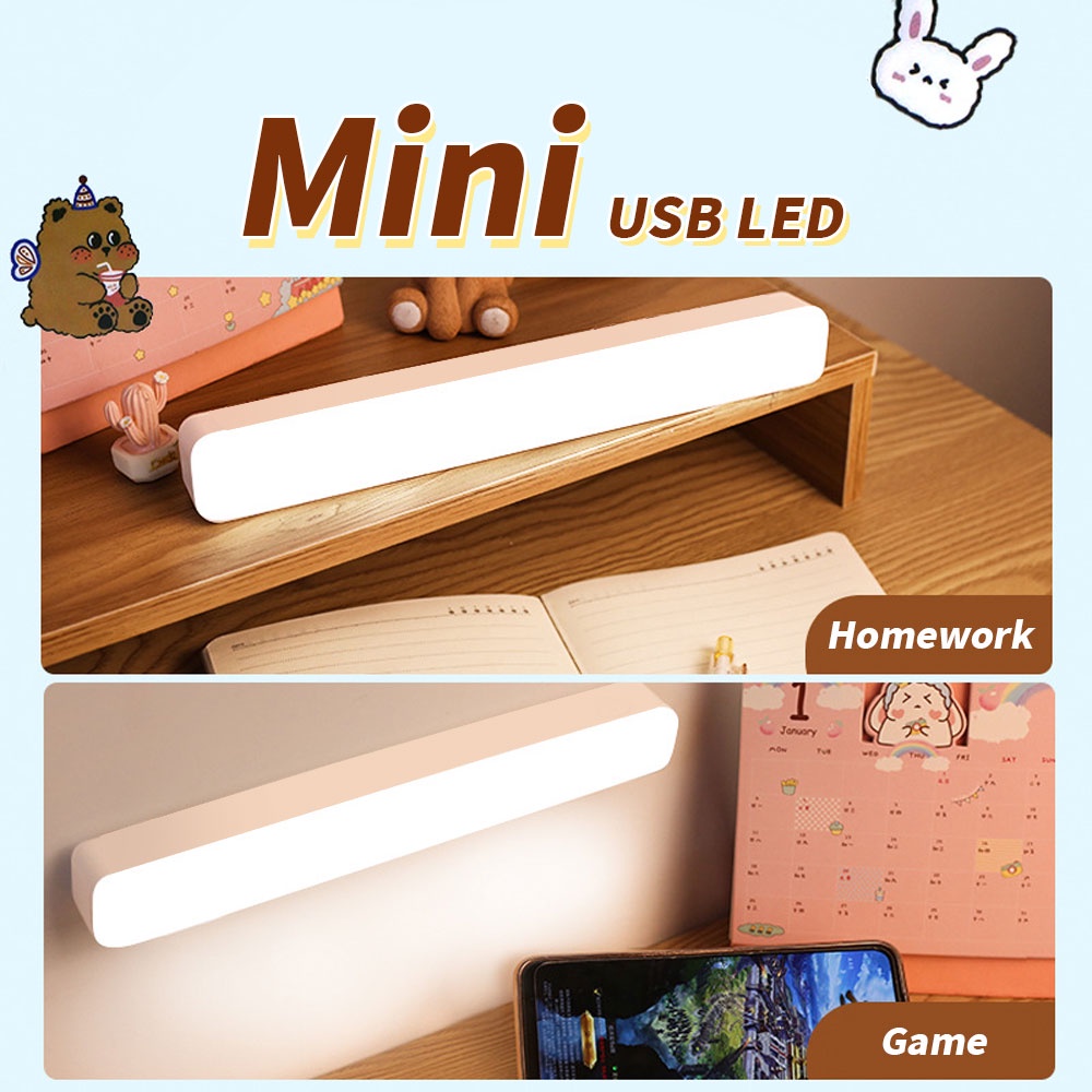 lampu kabinet Lampu tidur 3 Colors Adjustable LED tombol multifungsi lampu belajar lampu lemari portable Magnetic install