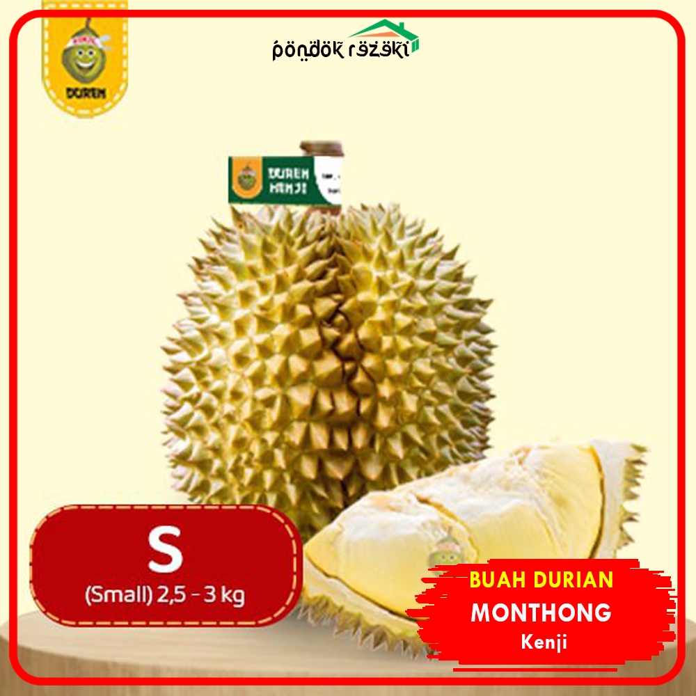 

Duren Kenji Monthong Bulat Fresh Ukuran Small (Buah Durian Utuh)