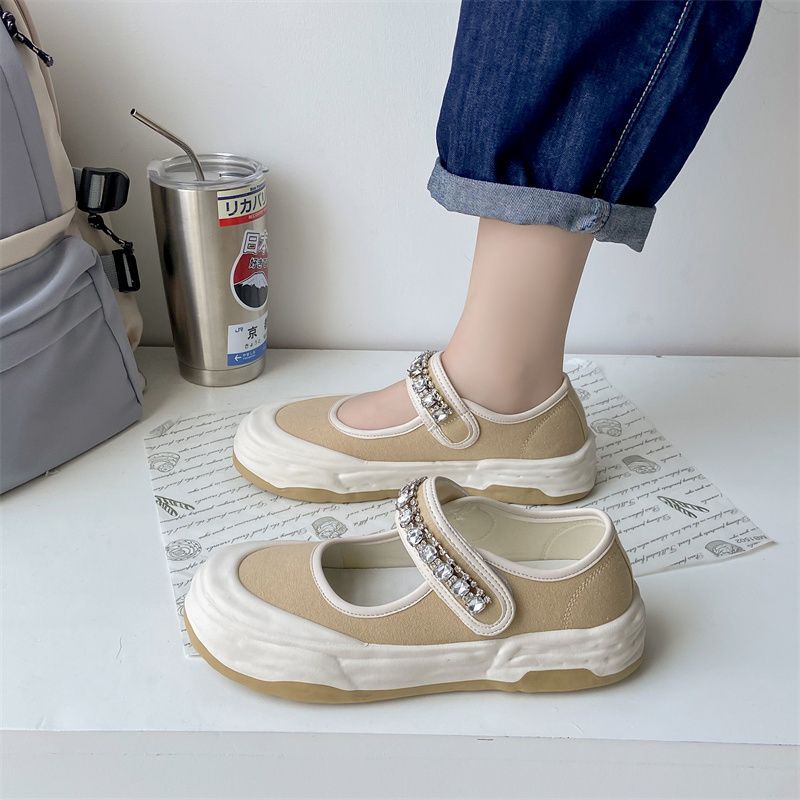 [GROSIR][COD] SEVEN_DAY SEPATU MANIK-MANIK SLIP ON FASHION WANITA FQ-337 KREM