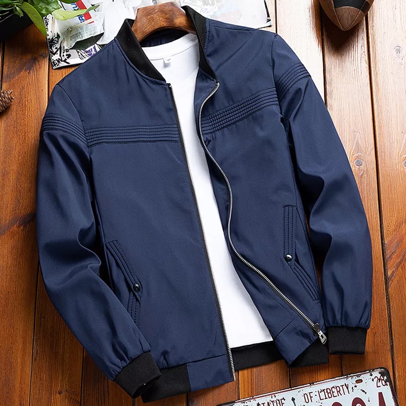 Jaket Pria Bomber Casual Jaket Pria Pamplet Garis Jaket Pria Keren Casual