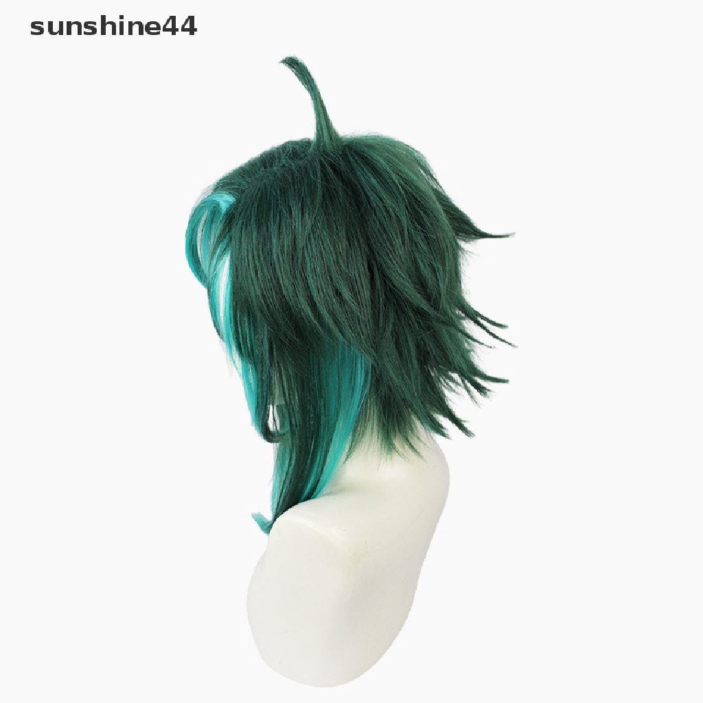 Sunshine Wig / Rambut Palsu Panjang + Poni Warna Campur Untuk Cosplay Anime / Halloween